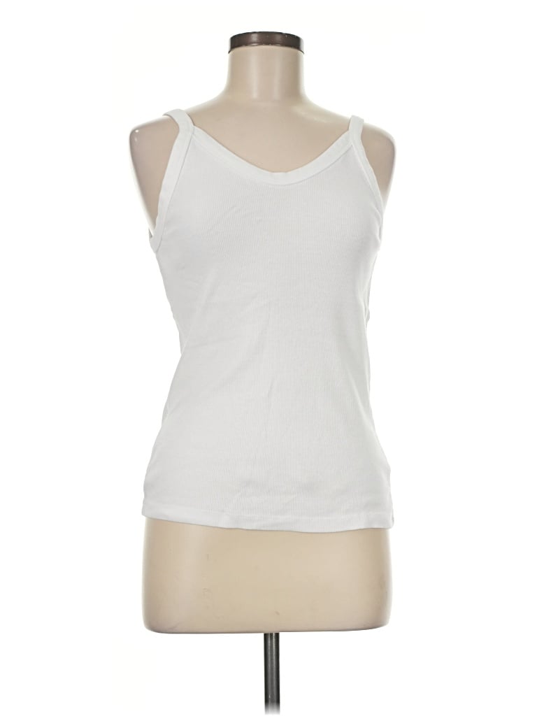 Pre-owned Universal Thread Tank Top White Halter Neckline Tops