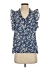 Everleigh 100% Polyester Blue Sleeveless Blouse Size XS - photo 1