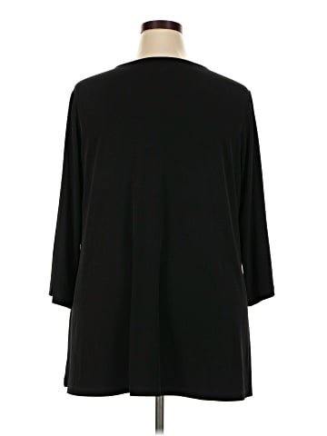 Susan Graver 3/4 Sleeve T-Shirt (view 2)