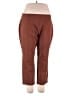 Susan Graver Solid Brown Active Pants Size XL (petite) - photo 1