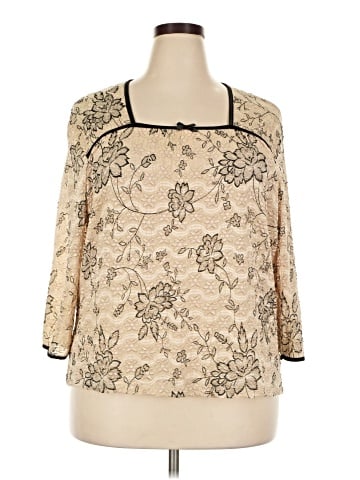 Worthington 3/4 Sleeve Blouse (view 1)