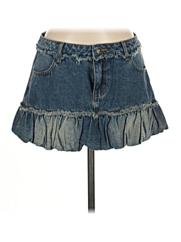 Edikted Denim Skirt (view 1)