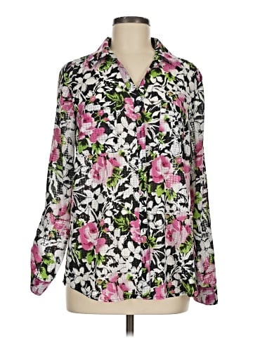 NY Collection Long Sleeve Blouse (view 1)