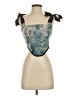 Romwe 100% Polyester Teal Sleeveless Blouse Size S - photo 1