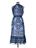 Taylor 100% Polyester Paisley Blue Cocktail Dress Size 14 - photo 2