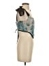 Romwe 100% Polyester Teal Sleeveless Blouse Size S - photo 4