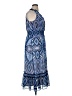 Taylor 100% Polyester Paisley Blue Cocktail Dress Size 14 - photo 4