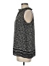 Talbots 100% Polyester Black Sleeveless Blouse Size M - photo 5
