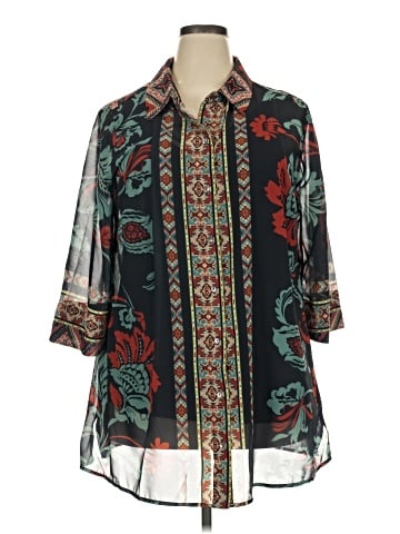 Soft Surroundings 3/4 Sleeve Blouse (view 1)