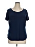 Roz & Ali Blue Short Sleeve Top Size XL - photo 1