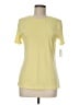 Talbots 100% Pima Cotton Yellow Short Sleeve Top Size M - photo 1
