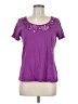Basic Editions 100% Cotton Purple Short Sleeve T-Shirt Size M - photo 1