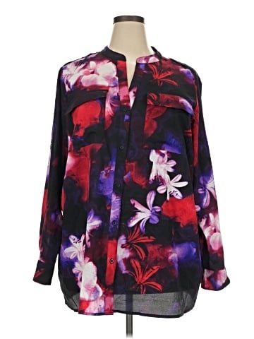 Calvin Klein Long Sleeve Blouse (view 1)