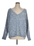 Ultra Flirt 100% Polyester Tweed Blue Pullover Sweater Size 1X - photo 1