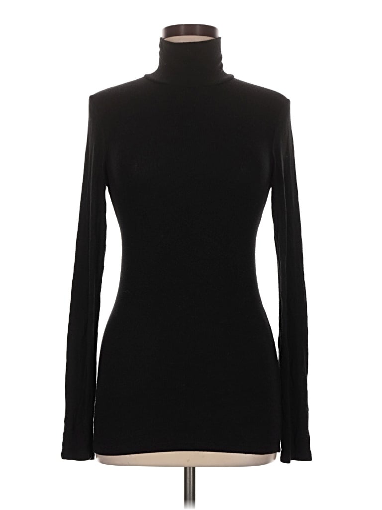 Pre-owned Wilfred Long Sleeve Turtleneck In Black