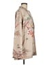 H&M 100% Polymide Floral Tan Long Sleeve Blouse Size M - photo 4