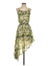 Double Zero 100% Polyester Floral Green Cocktail Dress Size S - photo 1