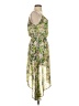 Double Zero 100% Polyester Floral Green Cocktail Dress Size S - photo 4