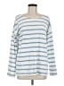 Max Studio 100% Cotton Blue Long Sleeve Top Size M - photo 1