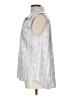 Athleta Stripes Silver Sleeveless Button-Down Shirt Size L - photo 5