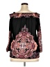 Avenue Black 3/4 Sleeve Blouse Size 18 Plus - photo 2