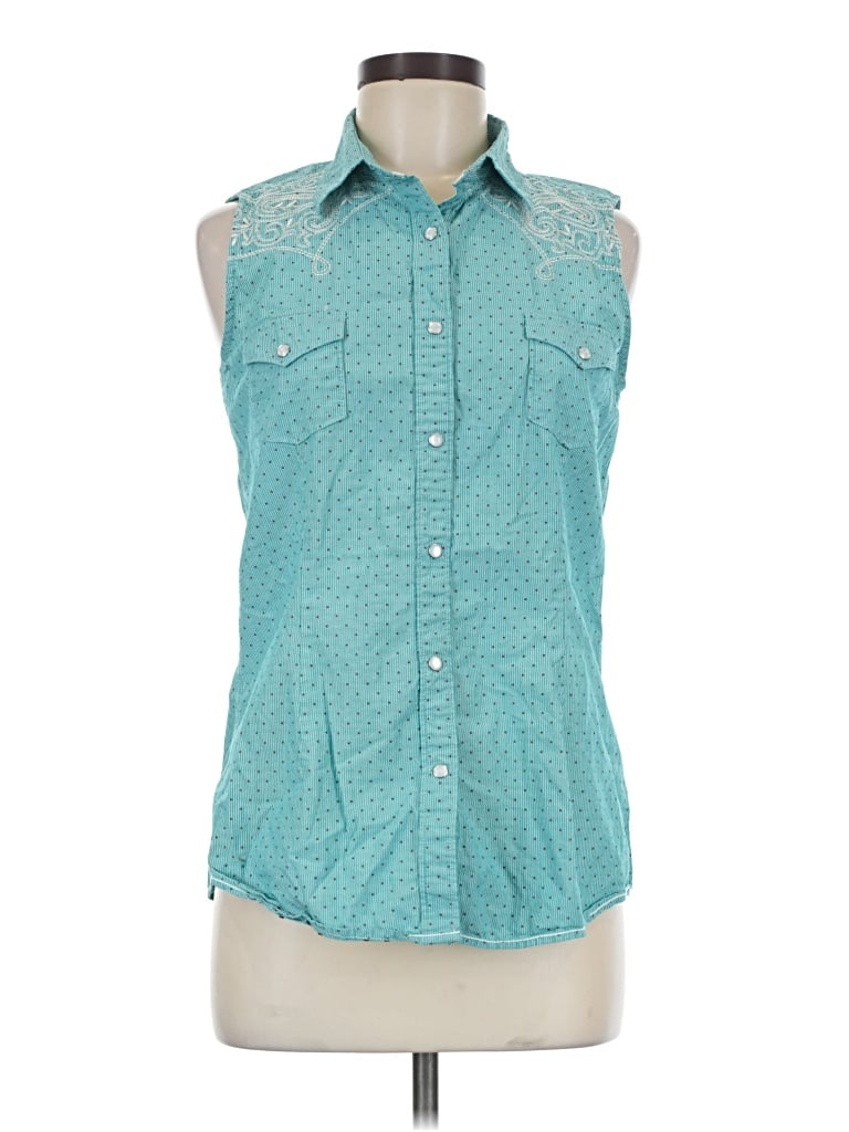 Pre-owned Panhandle Sleeveless T-shirt In Teal