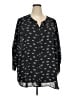 Catherines Black 3/4 Sleeve Blouse Size 3X - photo 1
