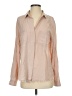 Umgee Pink Tan Long Sleeve Blouse Size S - photo 1