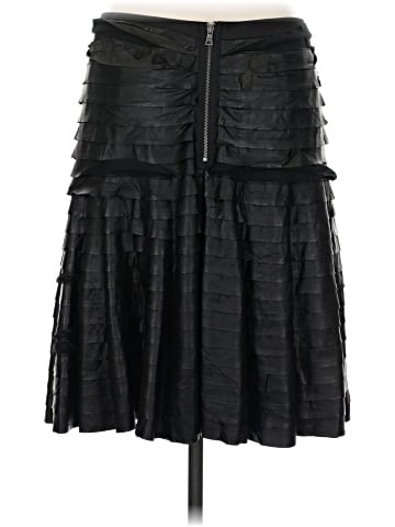 BCBGMAXAZRIA Faux Leather Skirt (view 2)