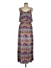 West Loop Print Purple Casual Dress Size M - photo 1