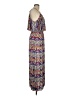 West Loop Print Purple Casual Dress Size M - photo 4