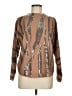 Sioni Animal Print Brown Pullover Sweater Size M - photo 1