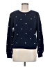 Lucky Brand Hearts Blue Pullover Sweater Size M - photo 1