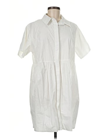 Missguided Short Sleeve Button-Down Shirt (view 1)