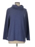 Chico's Stripes Purple Blue Turtleneck Sweater Size Lg (2) - photo 1