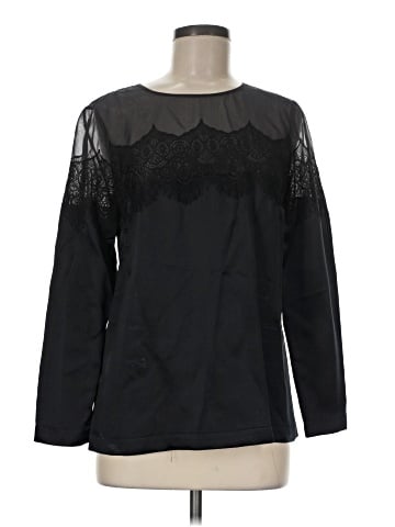 Tory Burch Long Sleeve Silk Top (view 1)