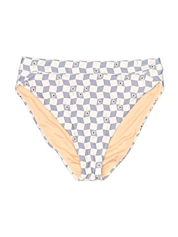 Madewell High-Rise Crossover Bikini Bottom in Geo Daisy (view 1)