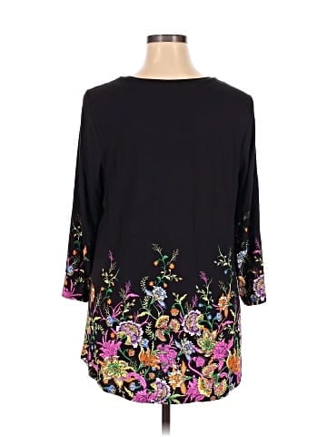 JM Collection 3/4 Sleeve T-Shirt (view 2)