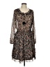Scully 100% Polyester Paisley Brown Casual Dress Size L - photo 1