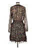 Scully 100% Polyester Paisley Brown Casual Dress Size L - photo 2