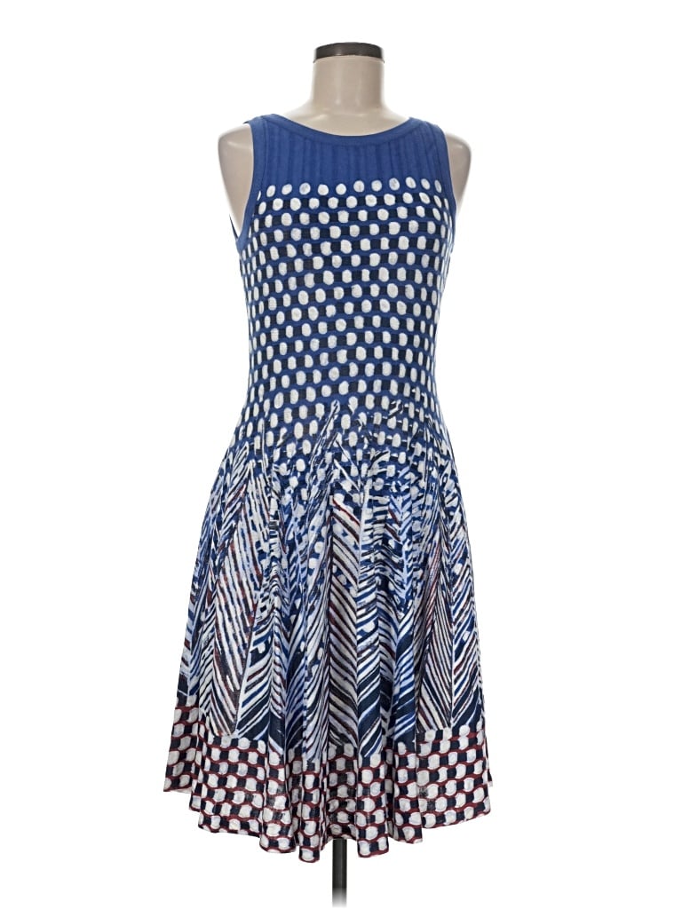 Pre-owned Nic + Zoe Casual Dress In Blue