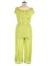 Tacera Solid Green Jumpsuit Size XL - photo 2