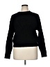 Elodie Solid Black Pullover Sweater Size XL - photo 1