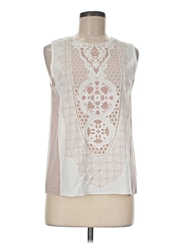 Zara W&B Collection Sleeveless Blouse (view 1)