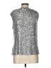 Cable & Gauge Silver Sleeveless Blouse Size L - photo 1