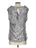 Cable & Gauge Silver Sleeveless Blouse Size L - photo 2