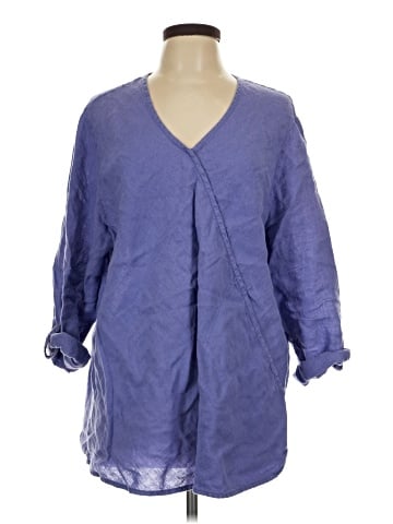 Flax 3/4 Sleeve Blouse (view 1)
