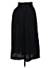 H&M 100% Polyester Solid Black Formal Skirt Size 2 - photo 2