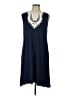 Max Studio Blue Casual Dress Size L - photo 1