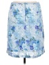 Exact Change Floral Blue Casual Skirt Size 9 - photo 2
